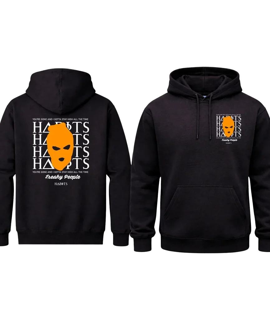 Habits Front And Back Print Hoodie