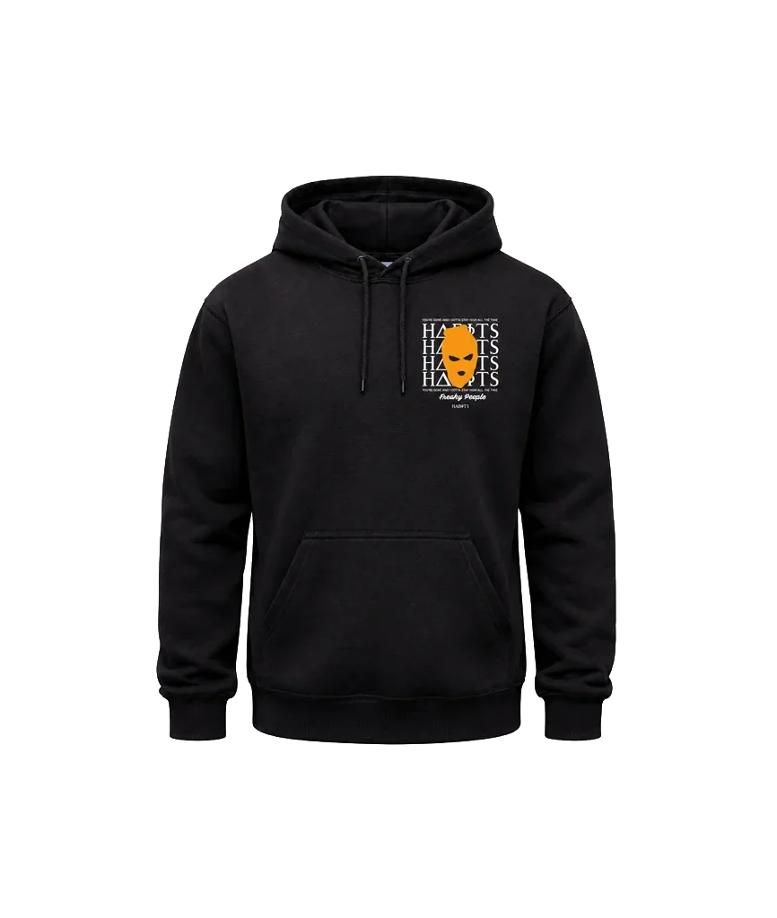 Habits Front And Back Print Hoodie