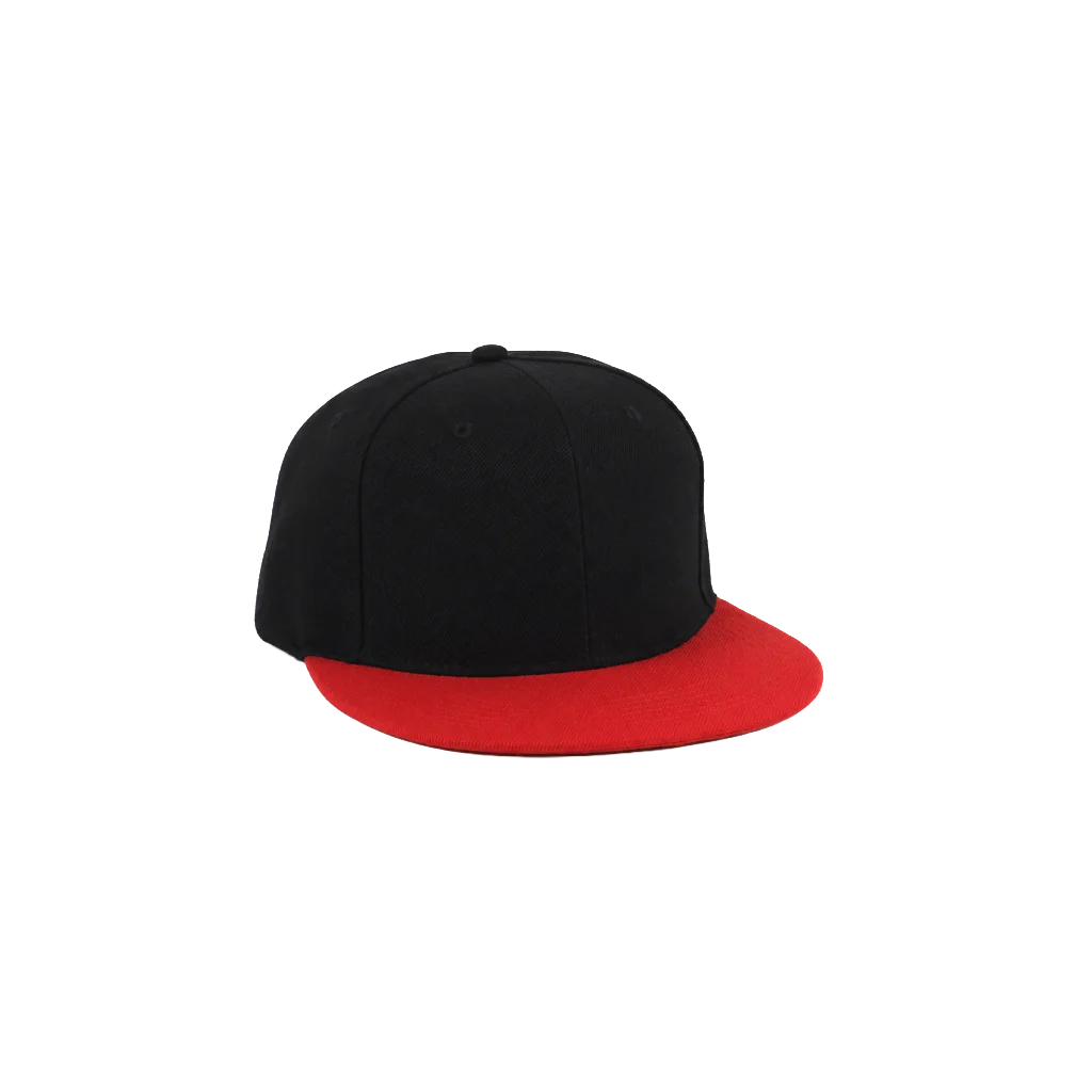 Black and Red Streetwear Hip-Hop Hat