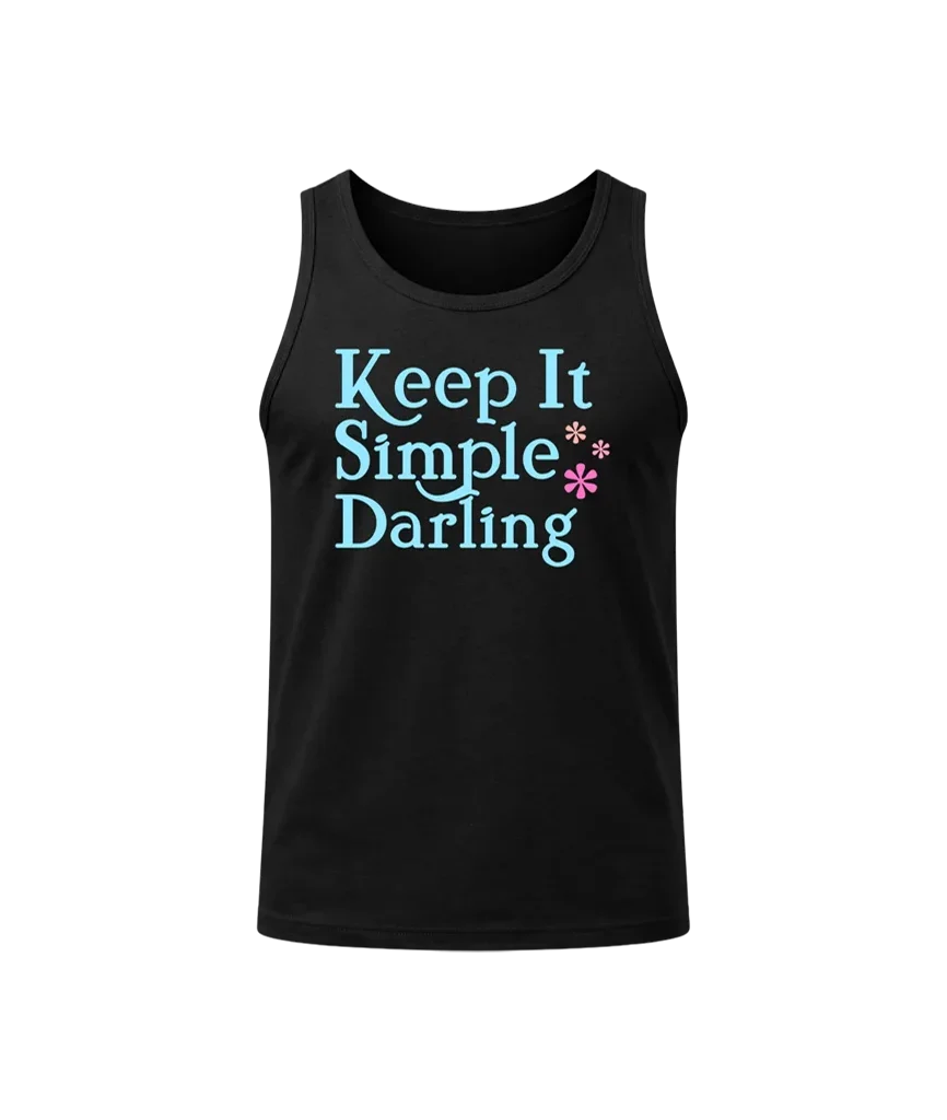 Keep It Simple Darling Black Tank Top