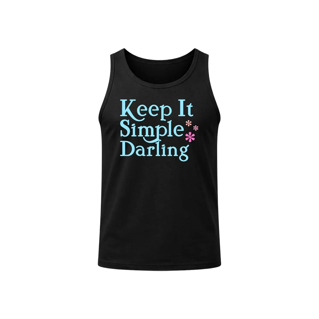 Keep It Simple Darling Black Tank Top