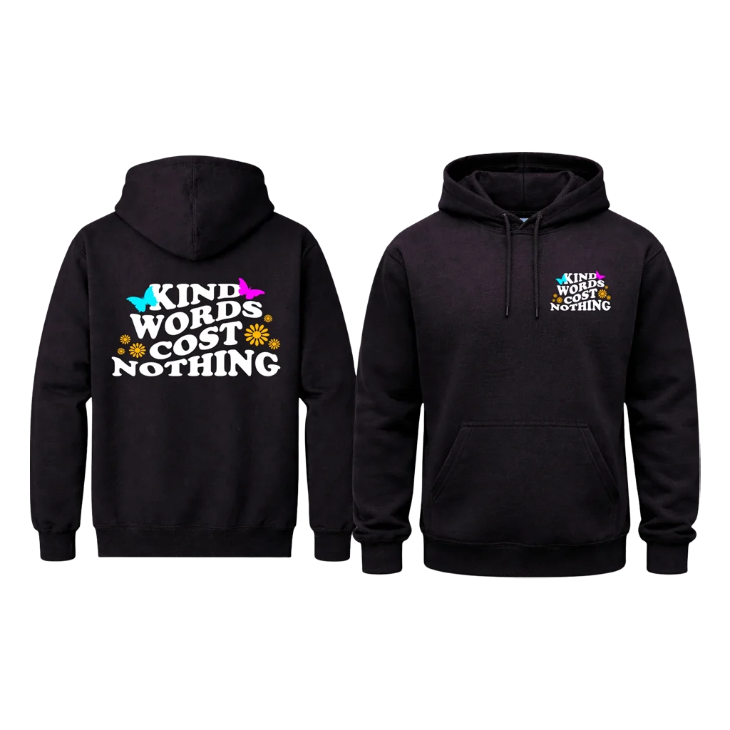 Kindness Butterfly Double-Print Hoodie