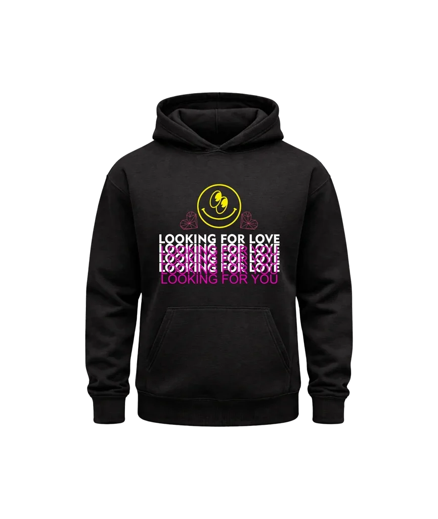 Looking For Love Black Hoodie