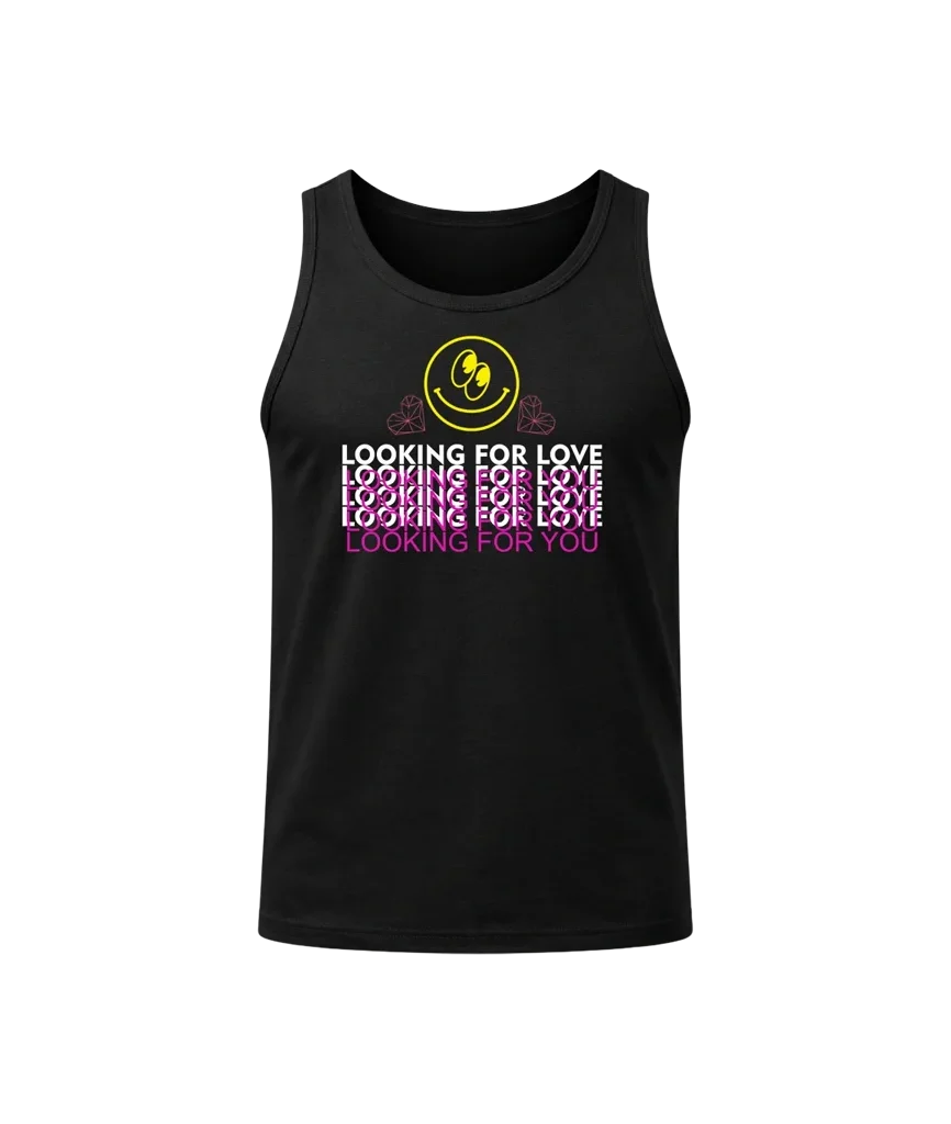 Retro Smiley Heart Tank Top