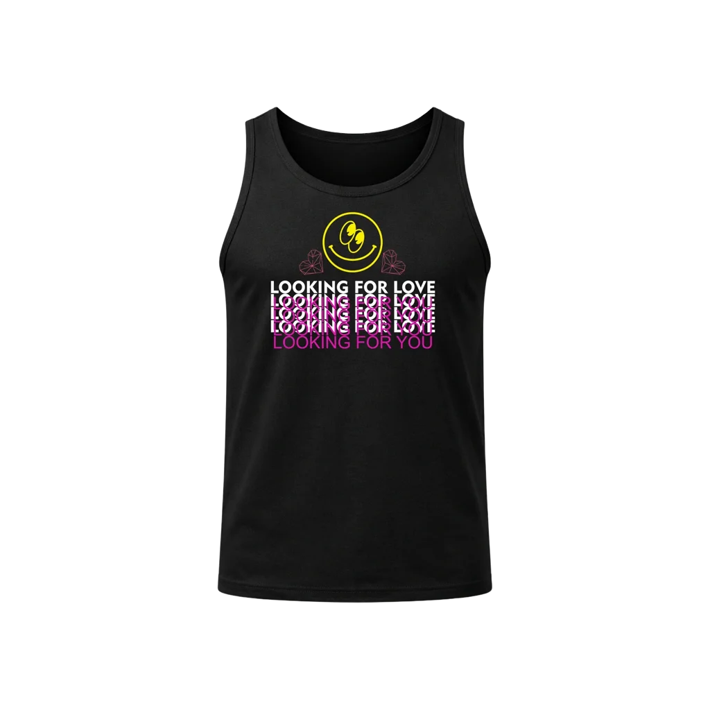 Retro Smiley Heart Tank Top