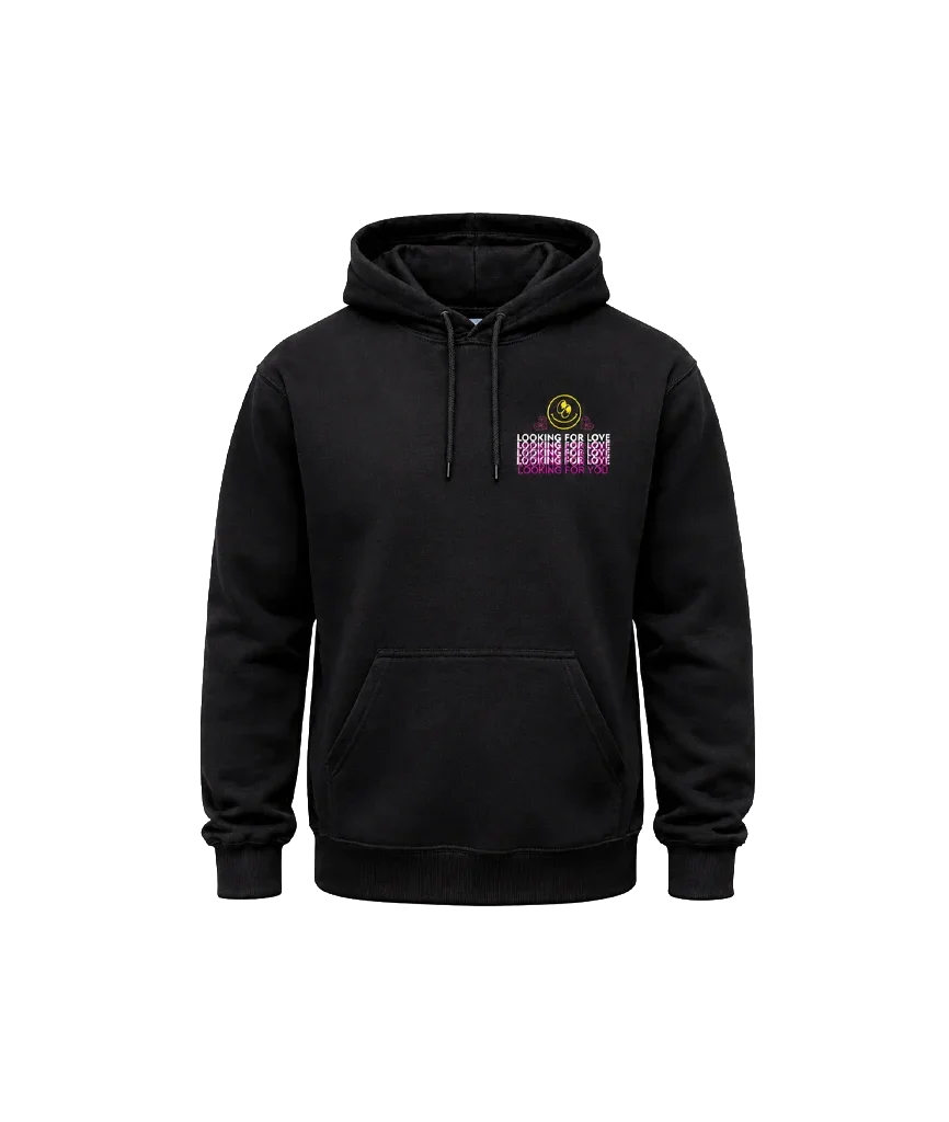 Looking For Love Front And Back Print Hoodie