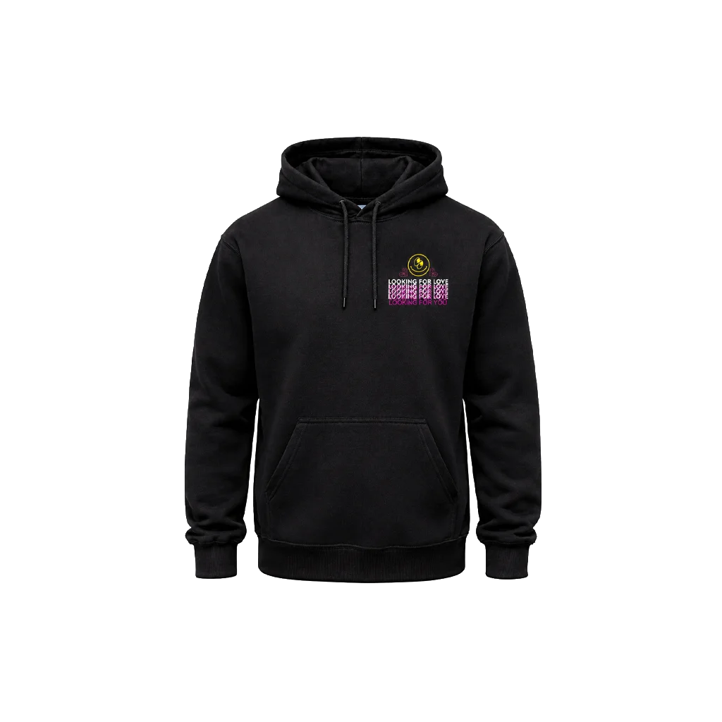 Looking For Love Front And Back Print Hoodie