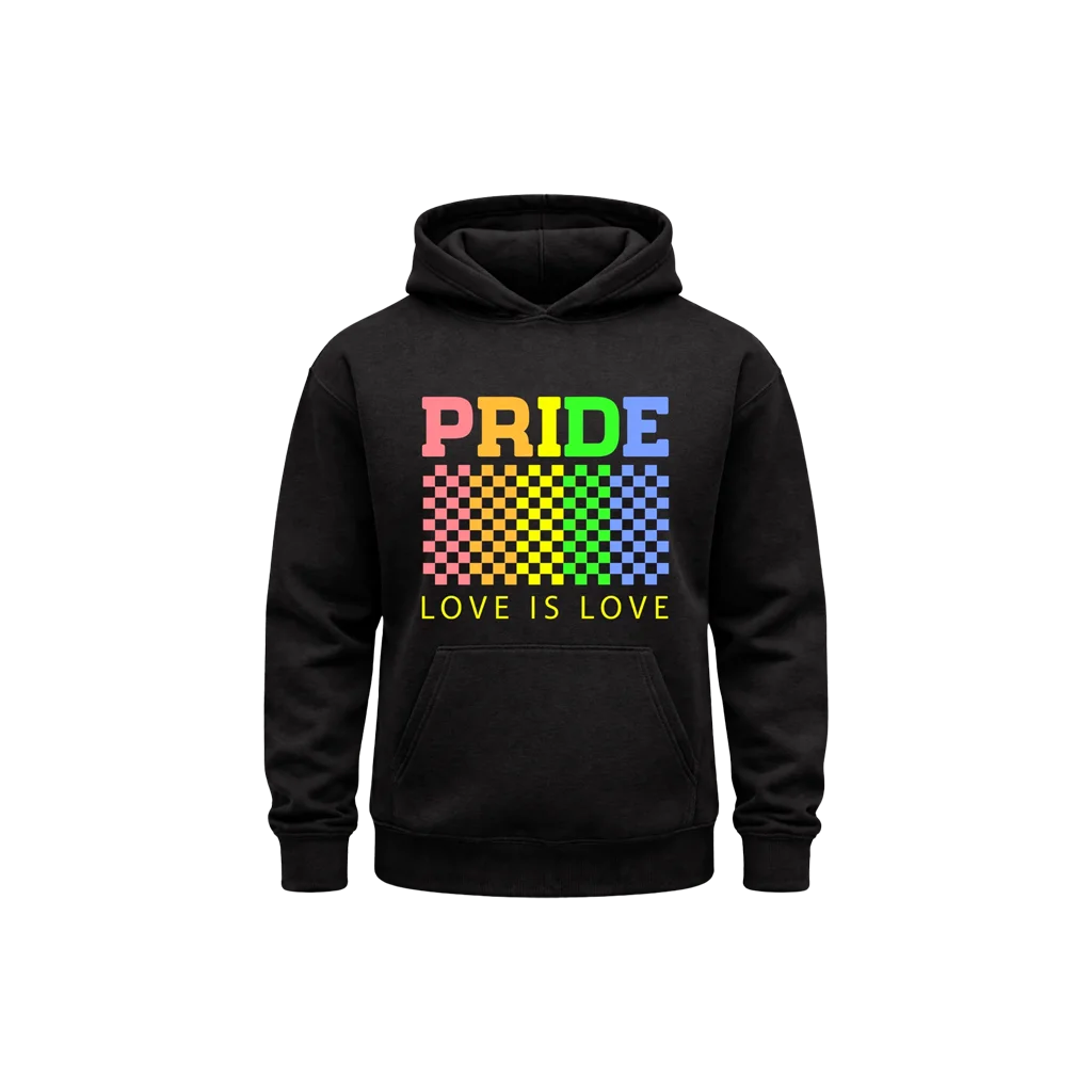 Love Is Love Black Hoodie