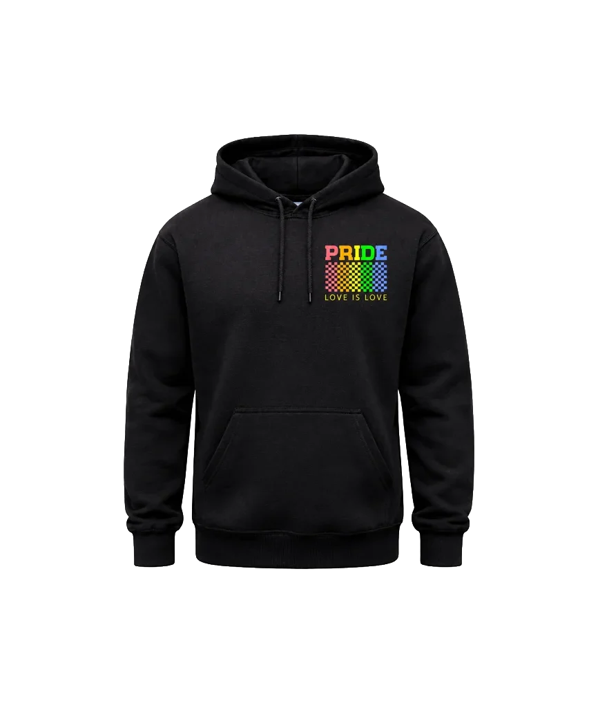 Love Is Love Front And Back Print Hoodie