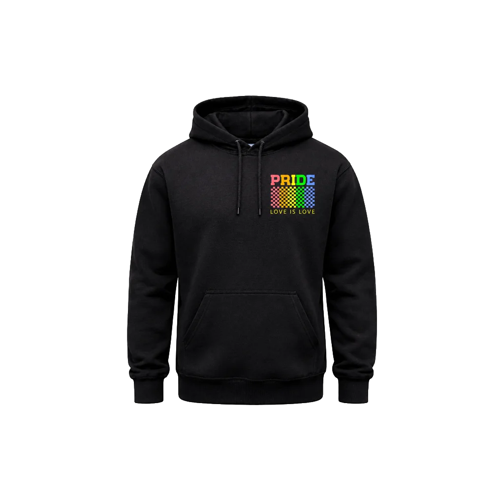 Love Is Love Front And Back Print Hoodie