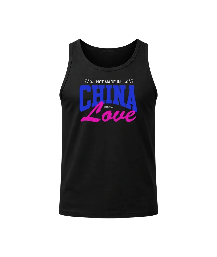 Bold Blue and Pink Sleeveless Shirt