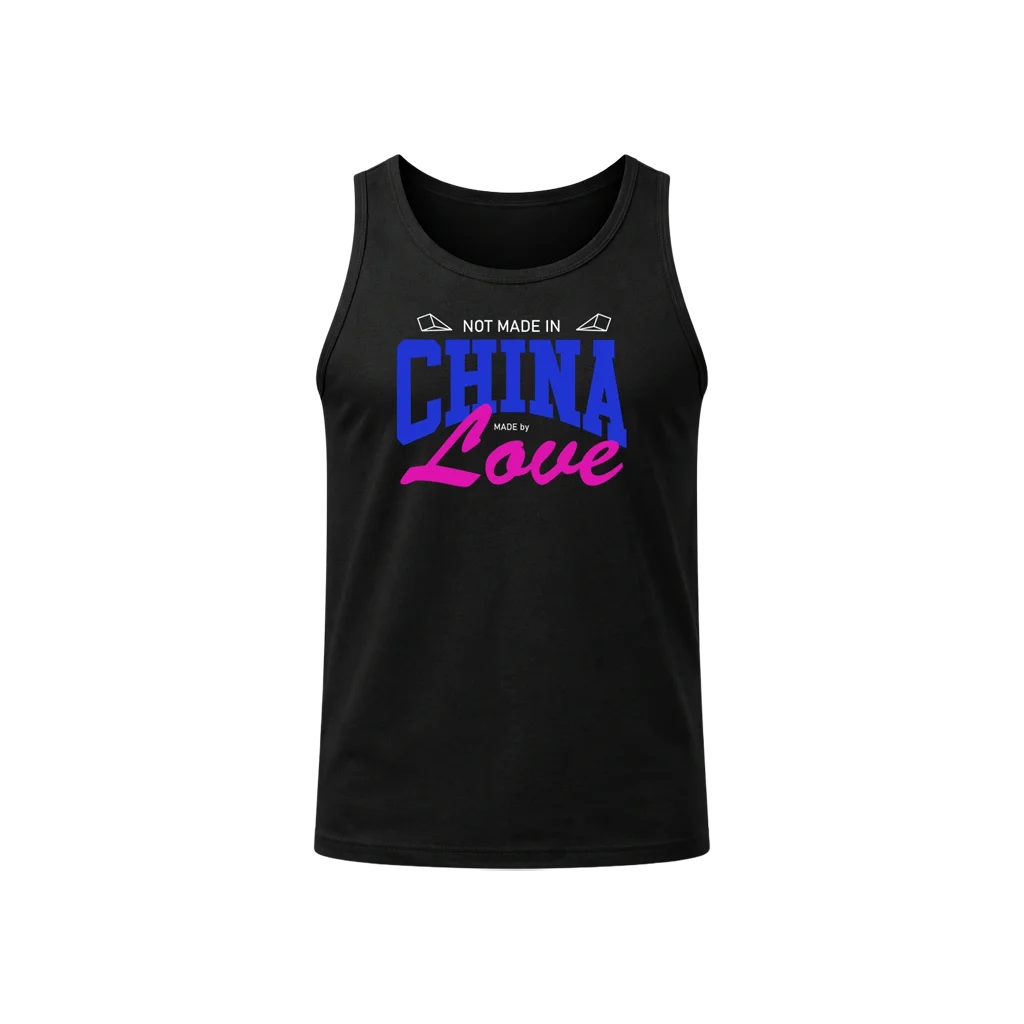 Bold Blue and Pink Sleeveless Shirt