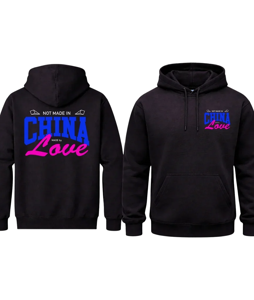 Made By Love Front And Back Print Hoodie