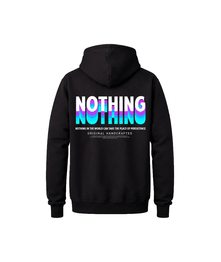 Nothing Front And Back Print Hoodie