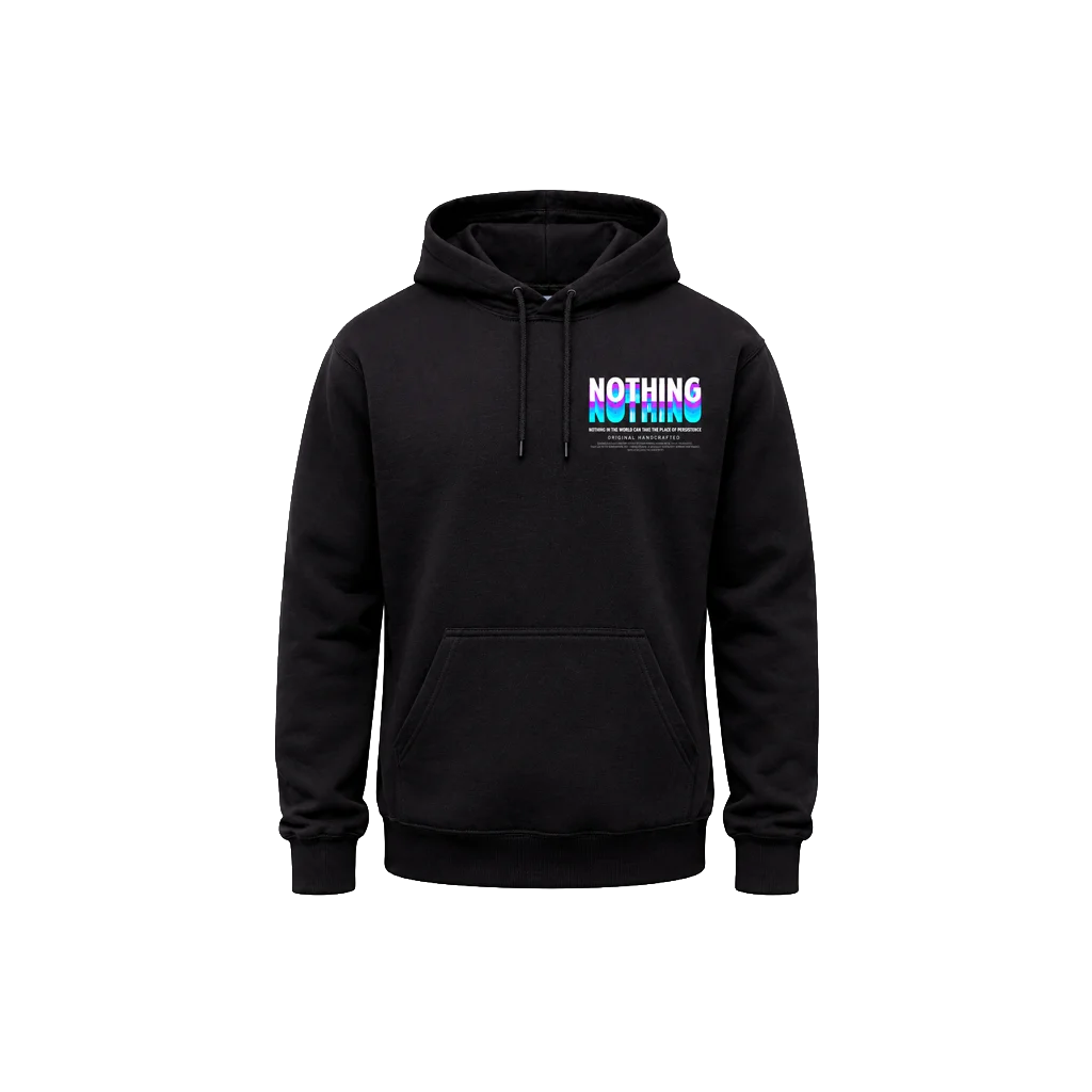 Nothing Front And Back Print Hoodie