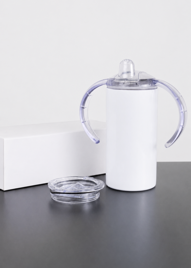 Double Lid Baby Feeding Bottle