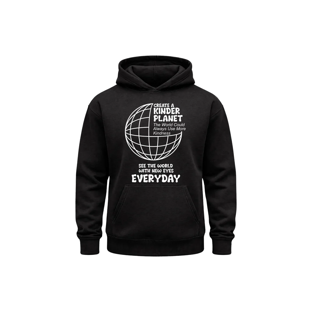 See The World With New Eyes Black Hoodie