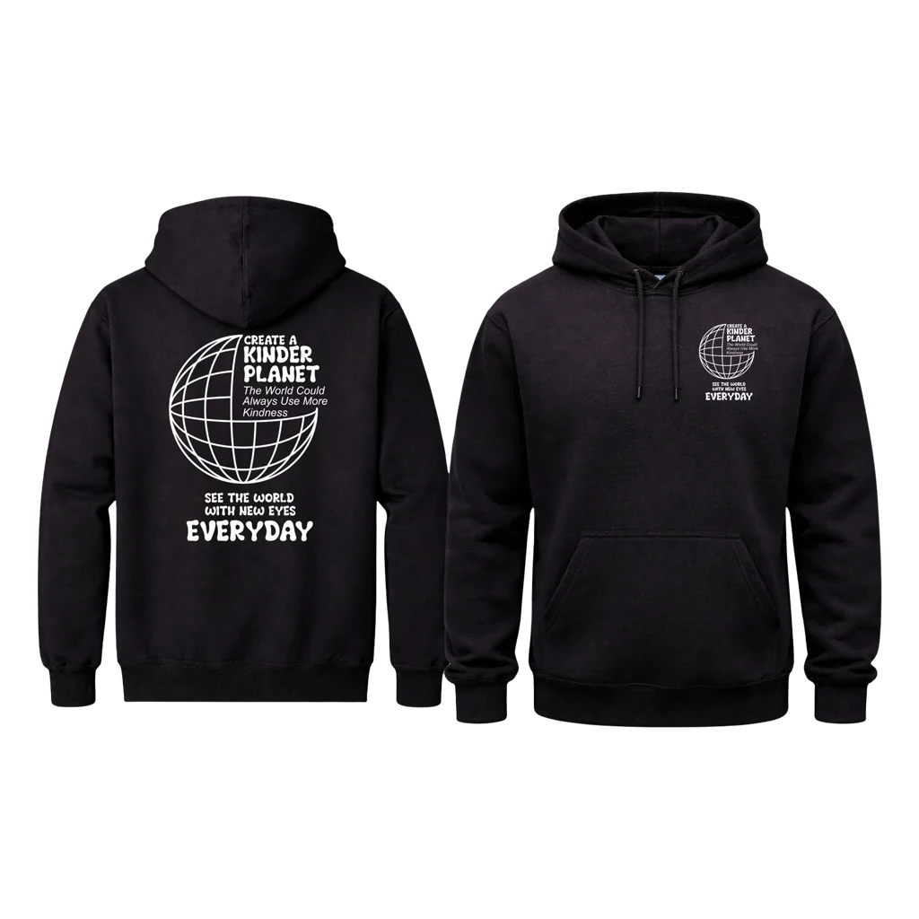 World Map Message Hoodie