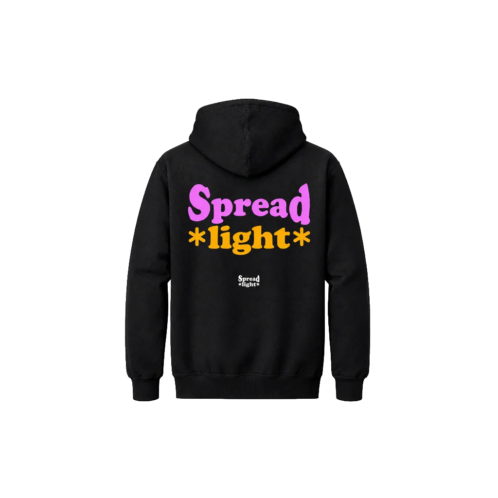 Spread Light Front And Back Print Hoodie
