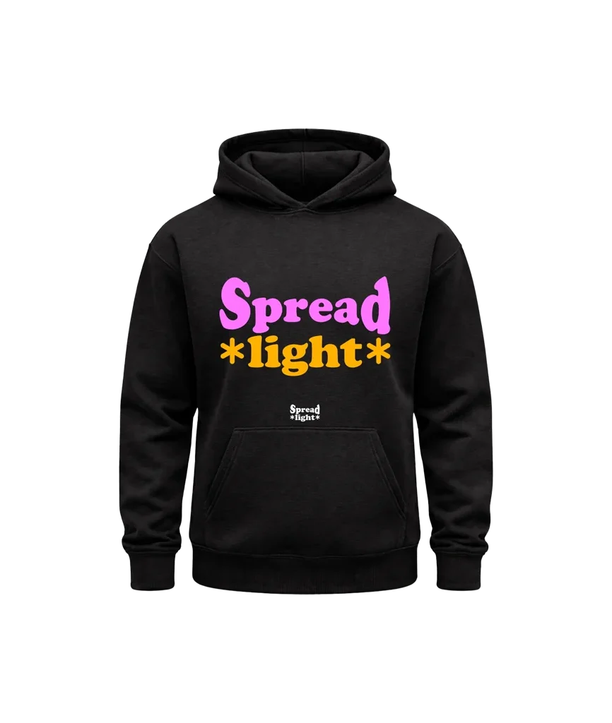 Spread Light Black Hoodie