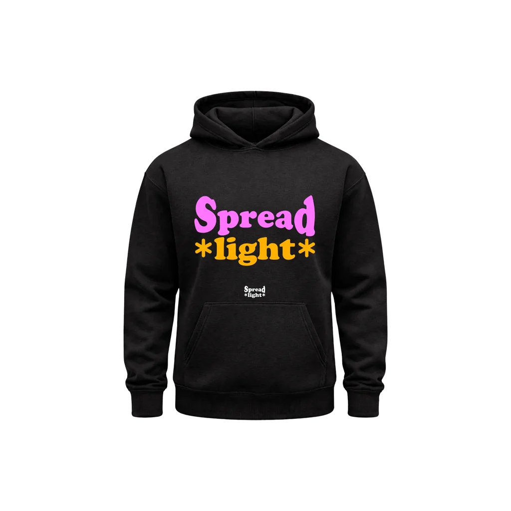 Spread Light Black Hoodie
