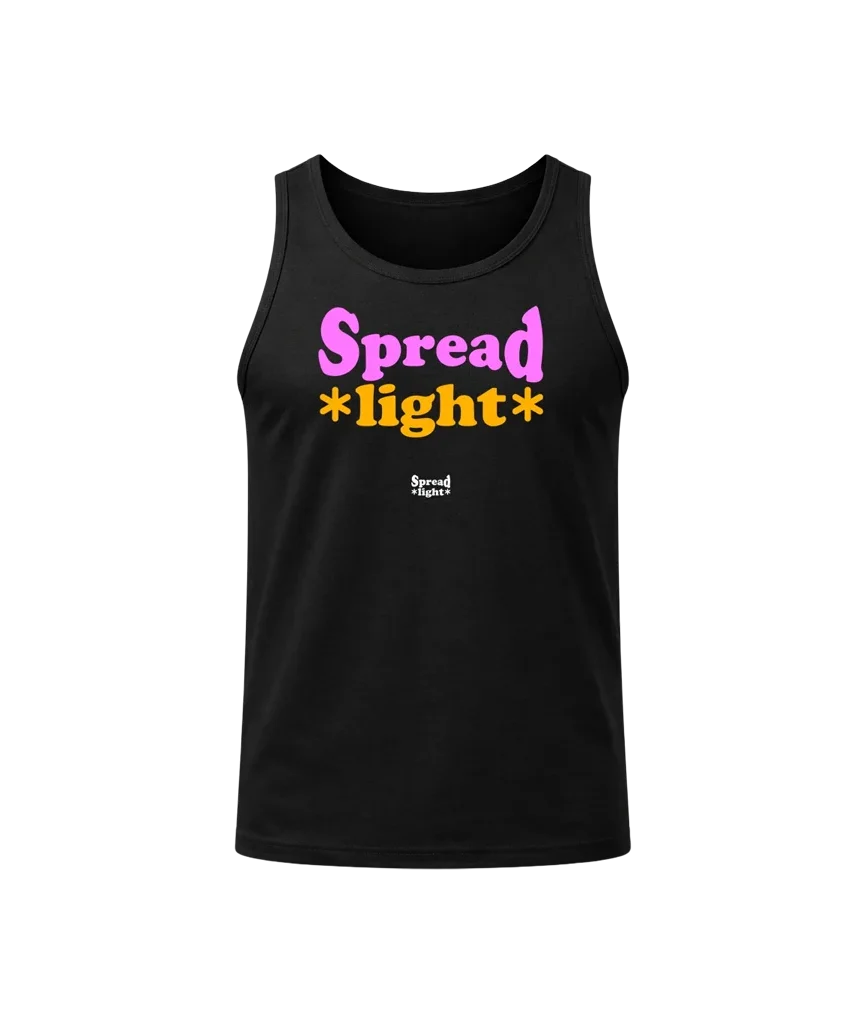 Spread Light Black Tank Top