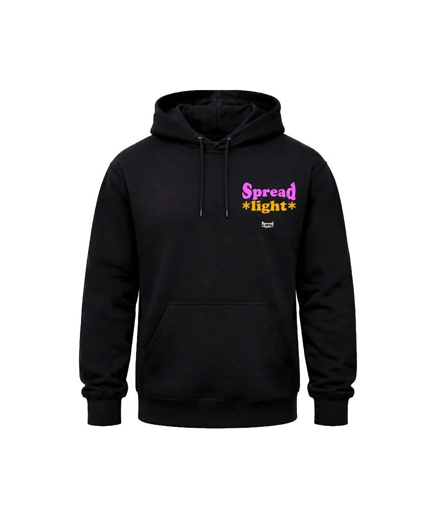 Spread Light Front And Back Print Hoodie