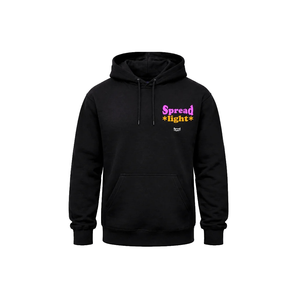 Spread Light Front And Back Print Hoodie