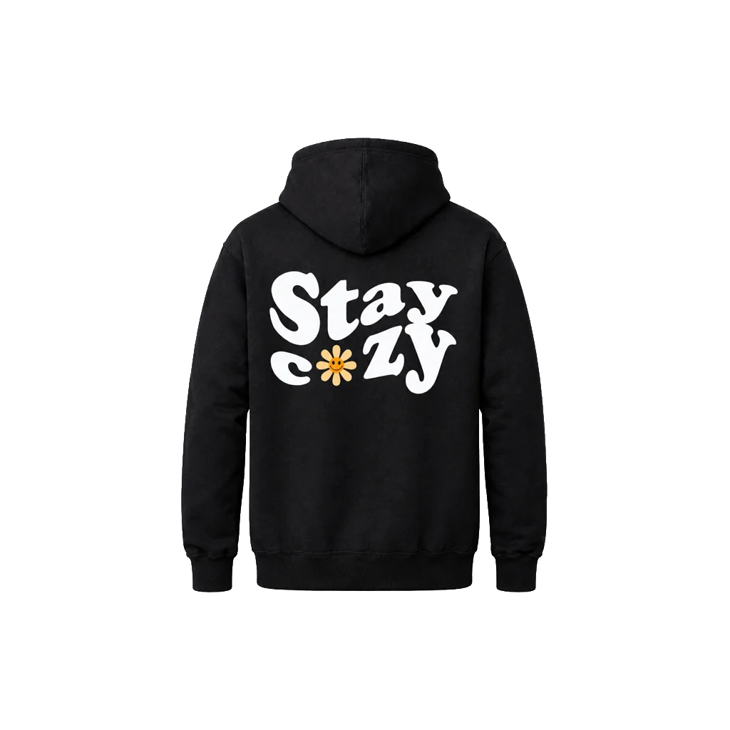 Retro Flower Chill Pullover Hoodie