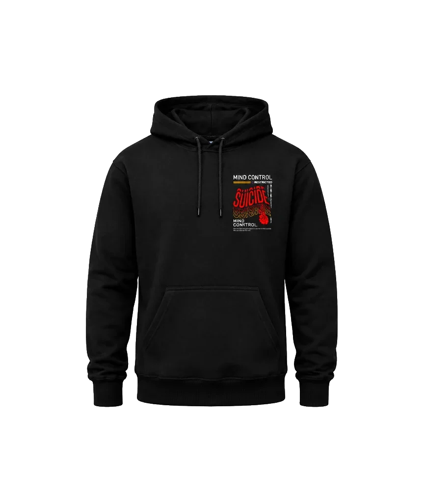 Suicide Front And Back Print Hoodie