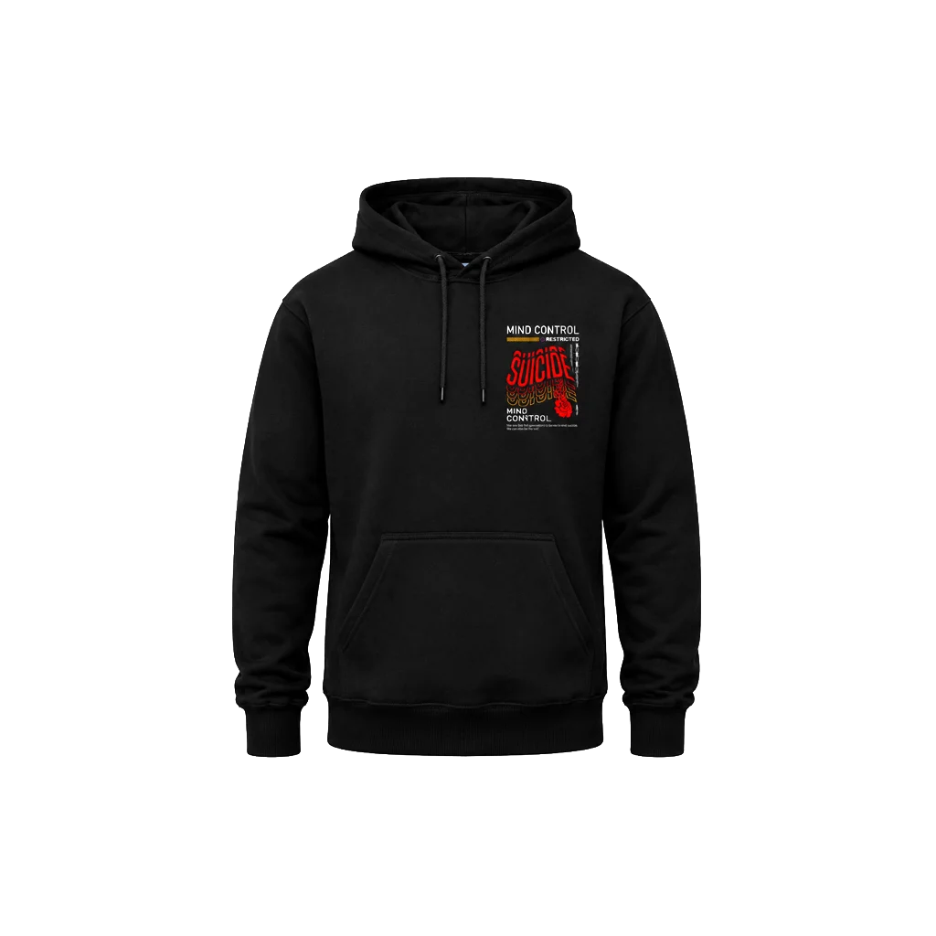 Suicide Front And Back Print Hoodie