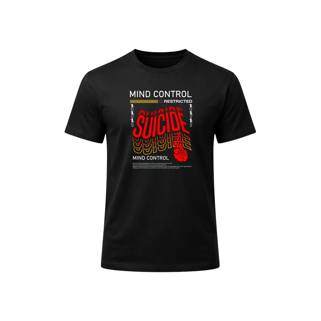 Warning Label Black Tee