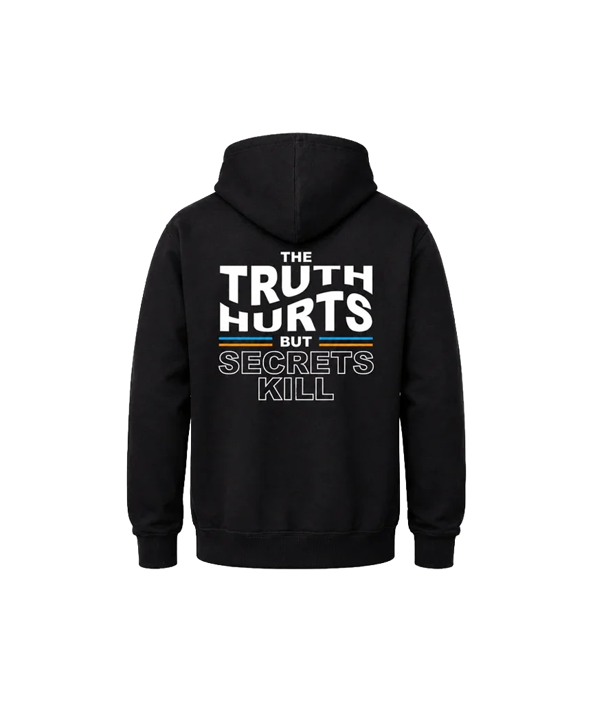 The Truth Hurts Front And Back Print Hoodie