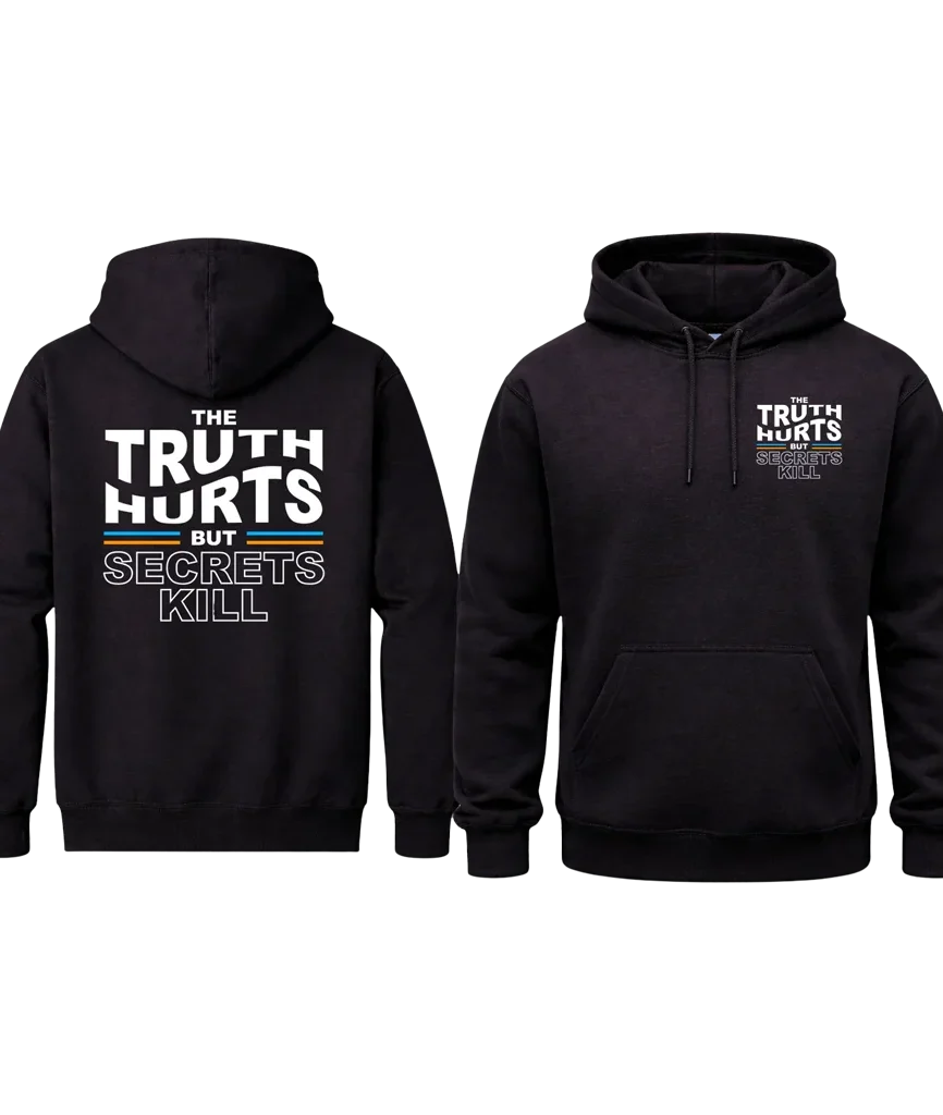 The Truth Hurts Front And Back Print Hoodie