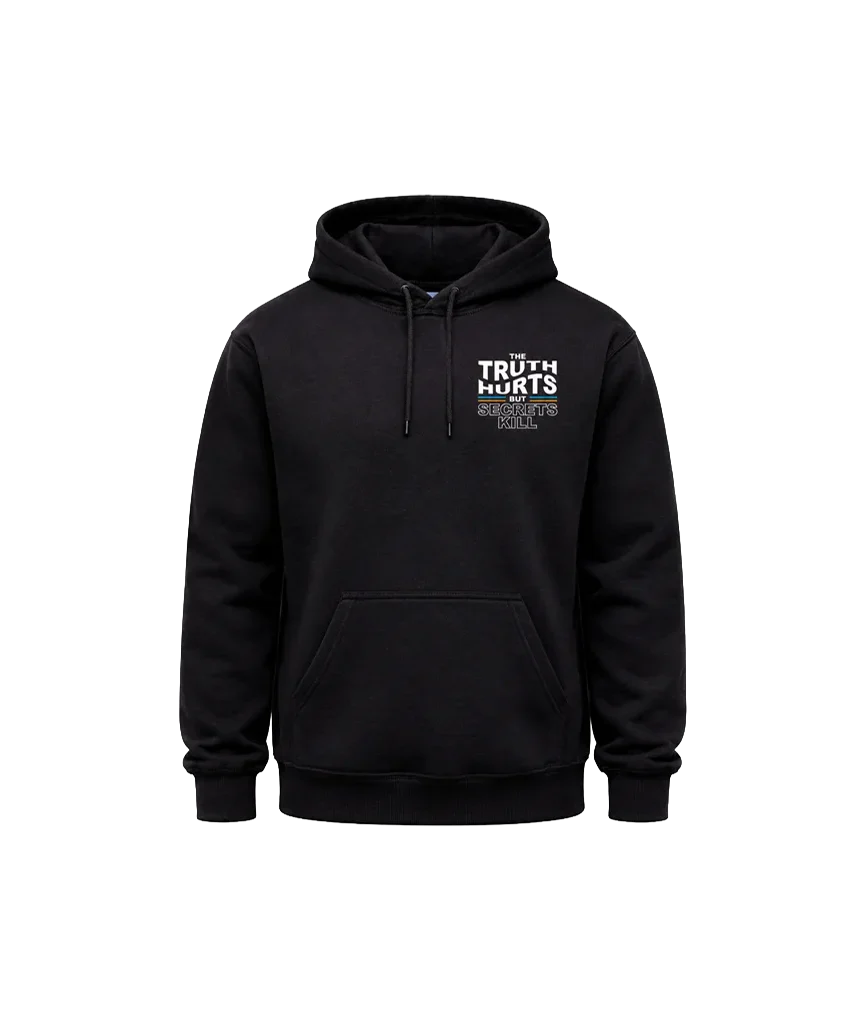 The Truth Hurts Front And Back Print Hoodie