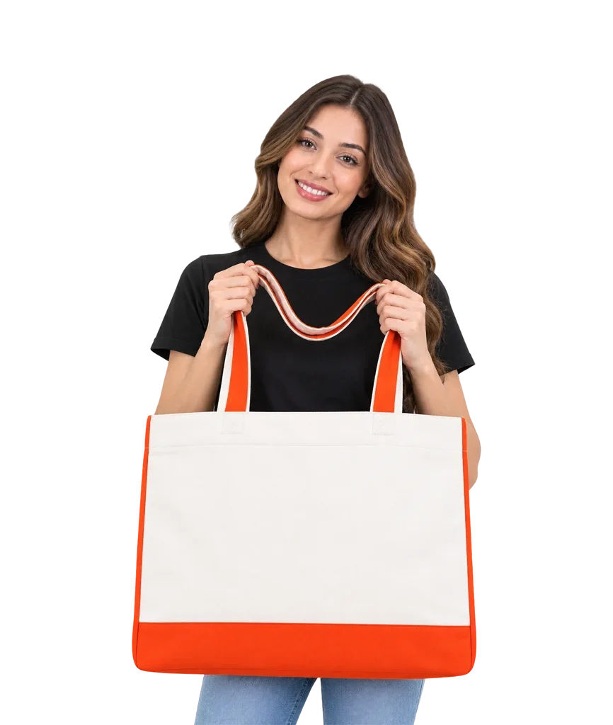 Trimmed Tote Bag | Sleek and Versatile Everyday Carry Bag