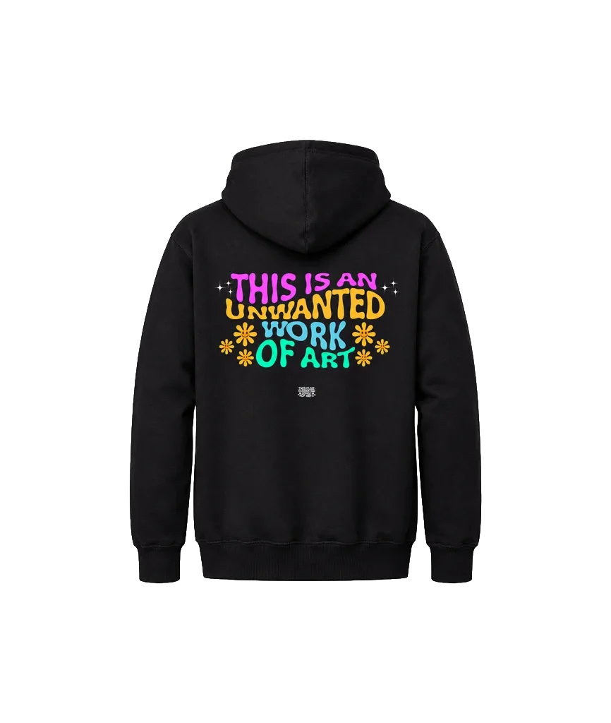 Unwanted Work Of Art Front And Back Print Hoodie