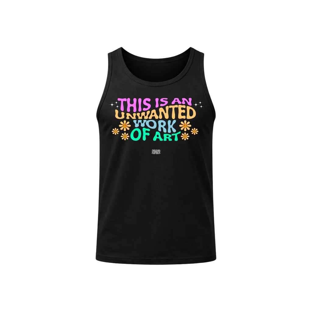 Unwanted Work Of Art Black Tank Top