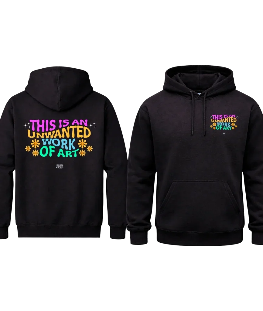 Unwanted Work Of Art Front And Back Print Hoodie
