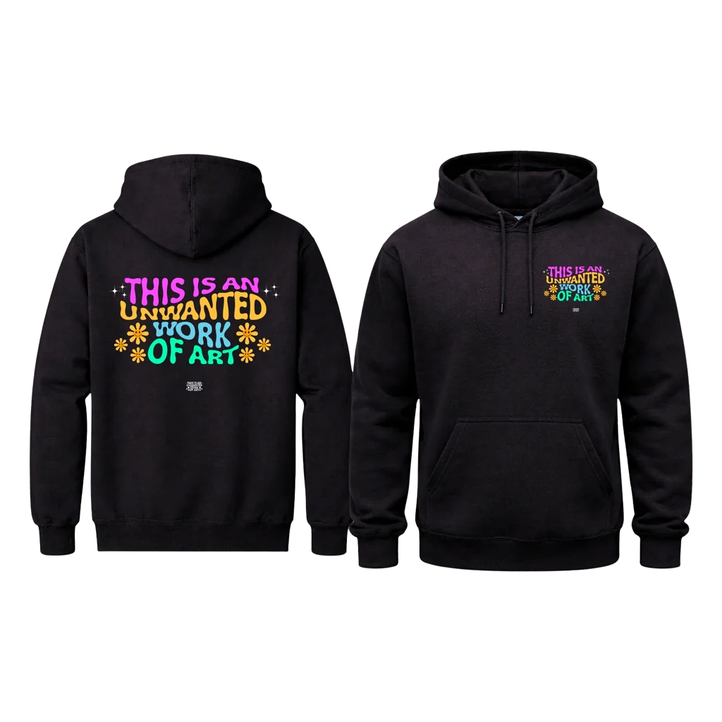 Full-Print Unwanted Art Statement Hoodie