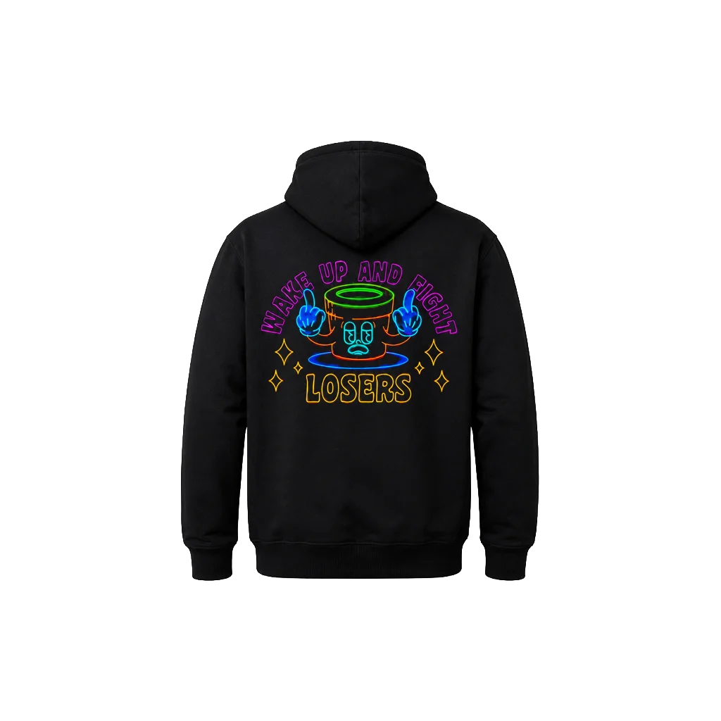 Wake Up Streetwear Pullover Hoodie