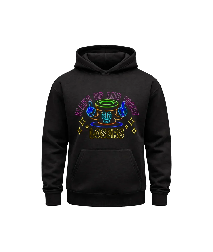 Wake Up Black Hoodie