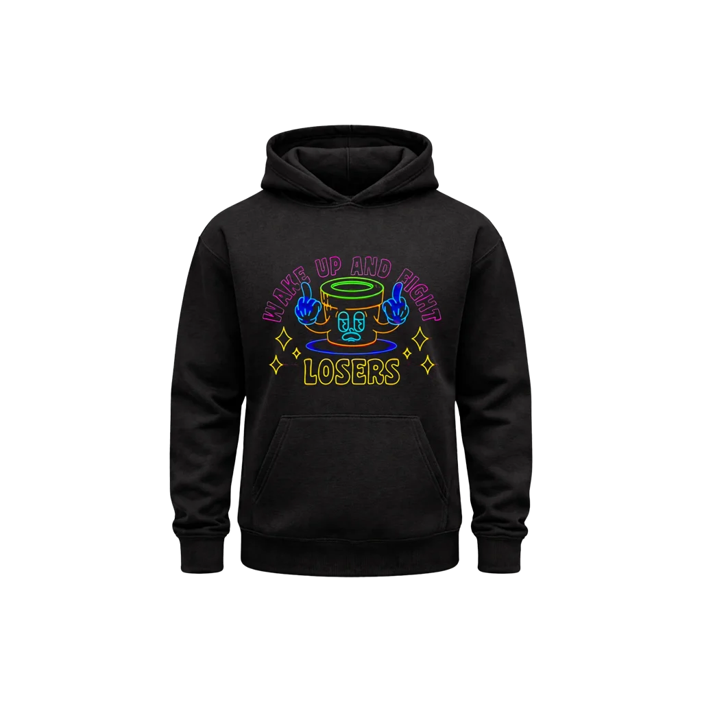 Wake Up Black Hoodie