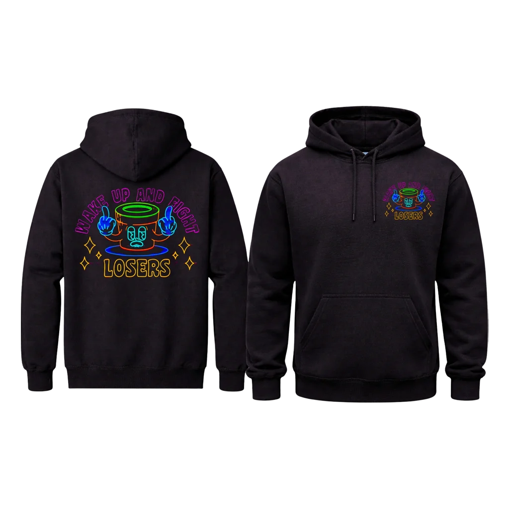 Wake Up Streetwear Pullover Hoodie