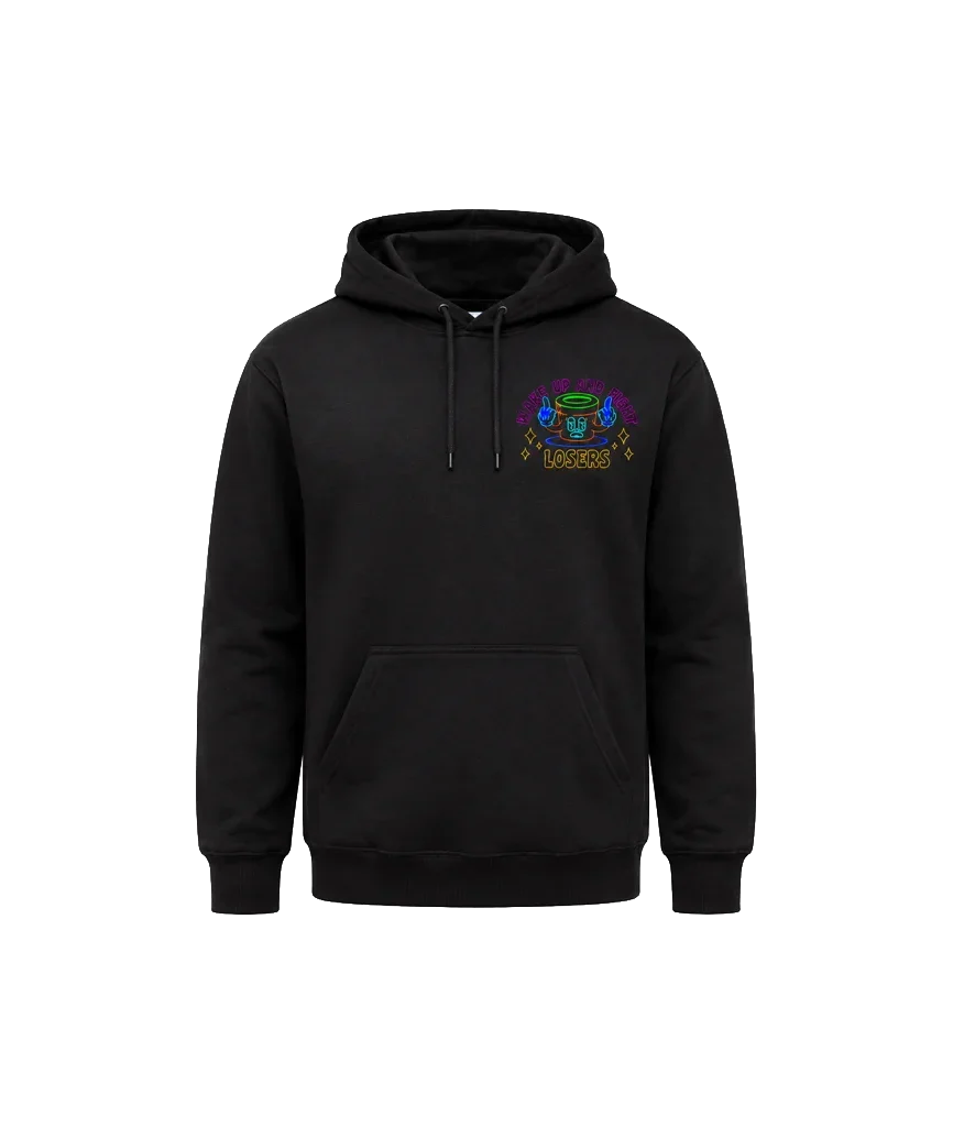 Wake Up Front And Back Print Hoodie