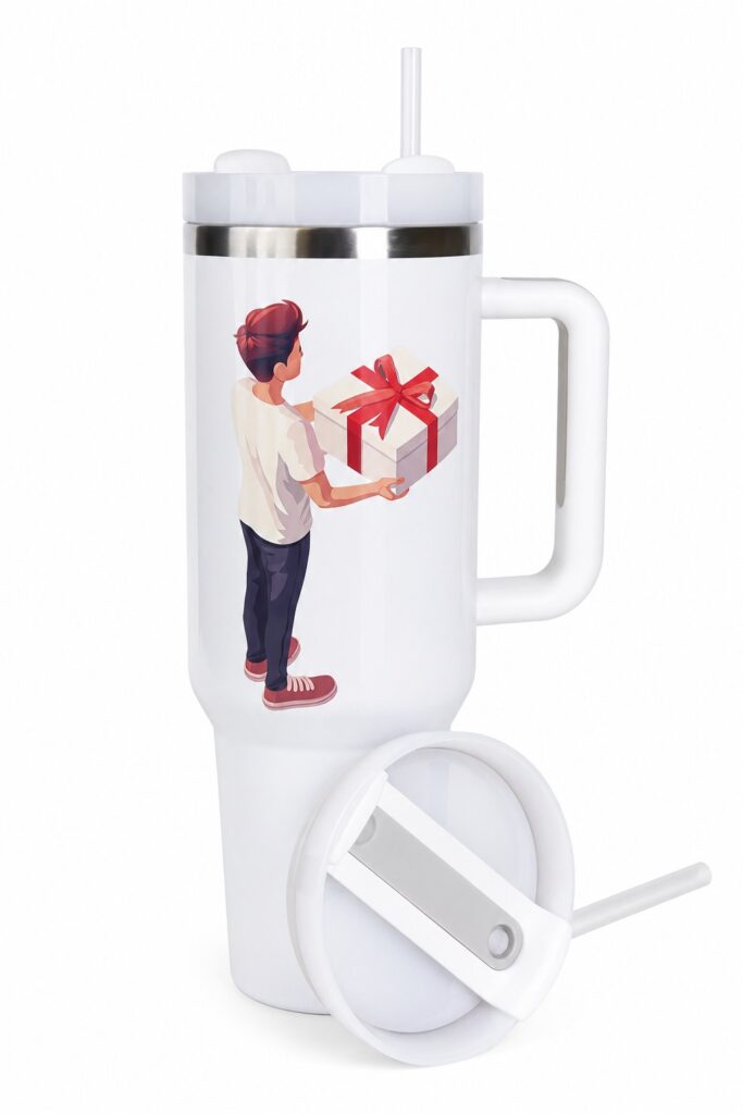 Gift Giving Tumbler Cup, 40oz Insulated Travel Mug