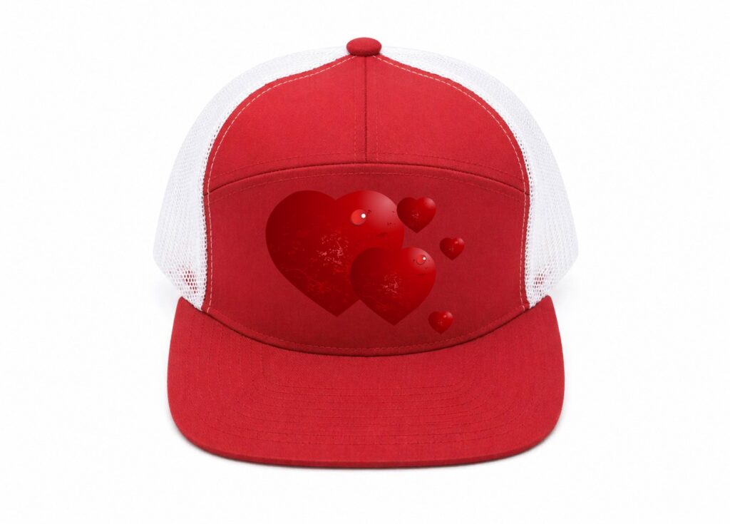 Red Heart Trucker Cap