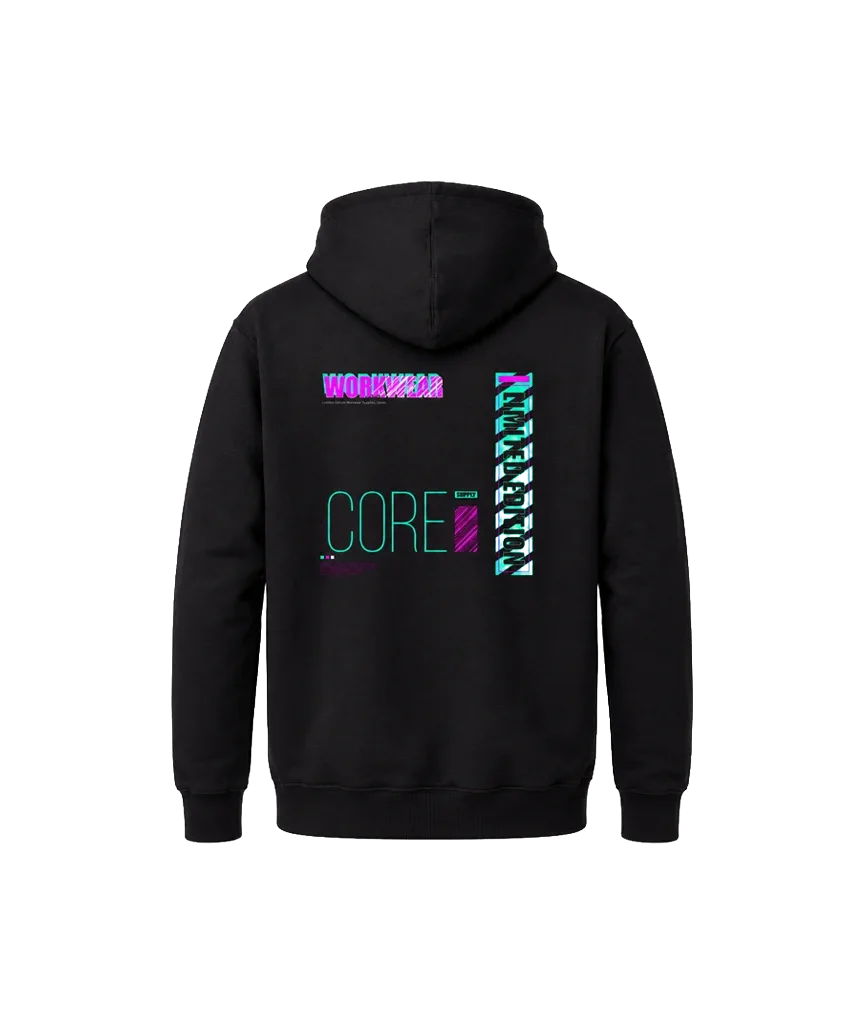 Workwear Front And Back Print Hoodie