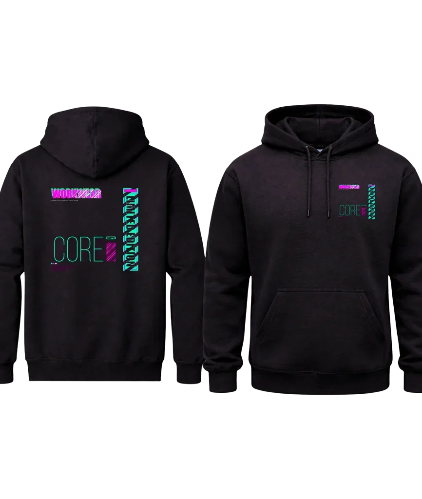 Workwear Front And Back Print Hoodie