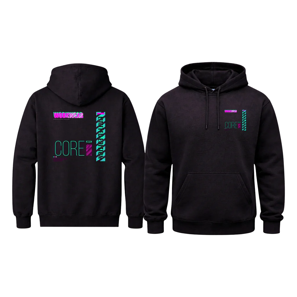 Workwear Front And Back Print Hoodie
